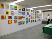 学研・城戸真亜子アートスクールの作品展の様子
