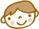 笑顔の男の子のイラスト