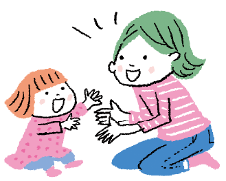 親子のイラスト