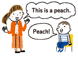 英会話をするイラスト