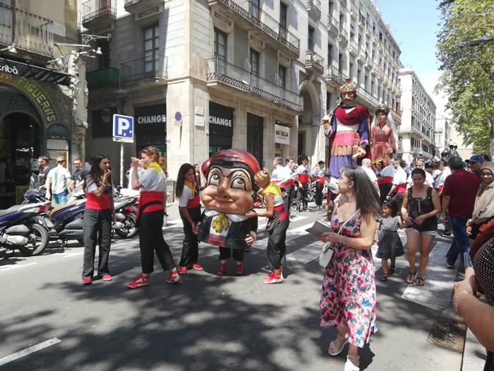 スペインでのお祭りの様子