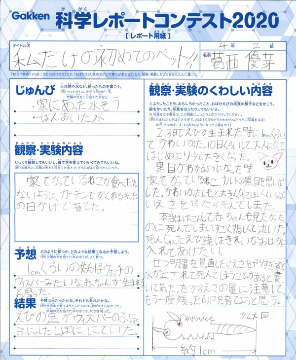 学研教室科学レポートコンテスト 優秀作品発表 学研教室