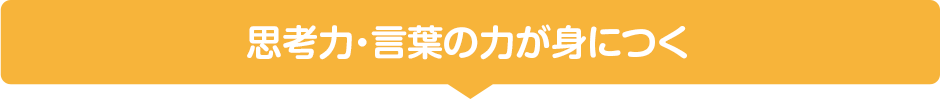 思考力・言葉の力が身につく